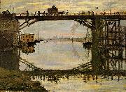 Claude Monet The Highway Bridge under repair Sweden oil painting artist